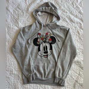 Gray Minnie Mouse Hoodie
